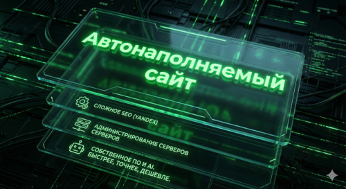 автонаполняемый сайт