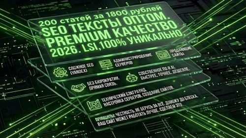200 статей за 1800 рублей