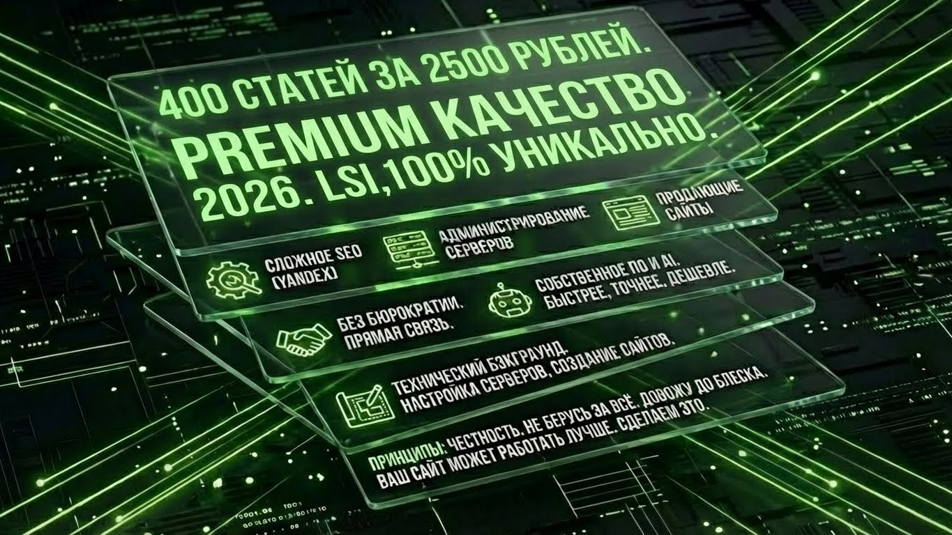 400 статей за 2500 рублей