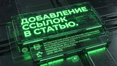 Добавление ссылок в статью