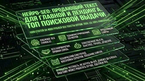 Продающий SEO-текст для главной и лендинга