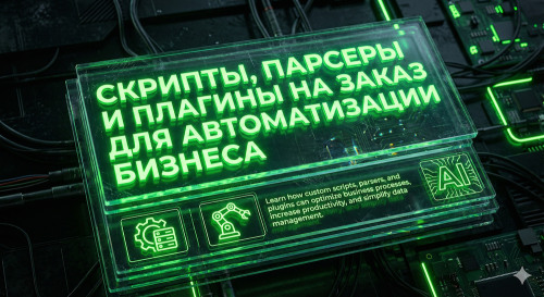 Скрипты, парсеры и плагины на заказ для автоматизации бизнеса