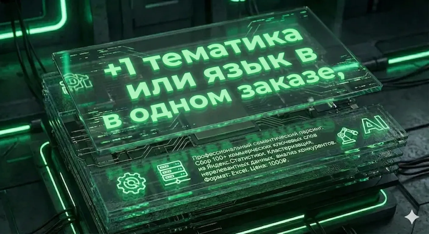 +1 тематика или язык в одном заказе